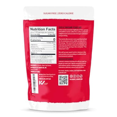 Lakanto Monk Fruit Sweetener With Erythritol, White Sugar Substitute From Monk Fruit Extract, Classic White Sugar Replacement for Baking, Coffee & Tea, Gluten Free, Low Carb, Non GMO, Keto, 3 LB Bag - Image 2