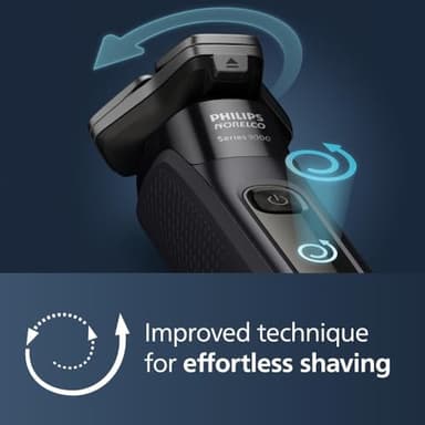 Philips Norelco Shaver Series 9400 Wet and Dry Electric Shaver, with Lift and Cut Shaving System and SenseIQ Technology, Pop-up Trimmer, Model S9606/80 - Image 5
