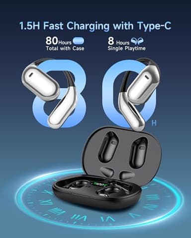 Mosyxe AI Translation Earbuds Real Time 144 Language Translator Earbuds for iPhone and Android Translation Headphones Translating Device for Travel Business Learning with Charging Case - Image 6