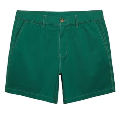 maamgic Men's Classic-fit 5.5" Cotton Casual Shorts Elastic Waistband with Multi-Pocket Daily Wear Walking Summer Outfit - Image 1