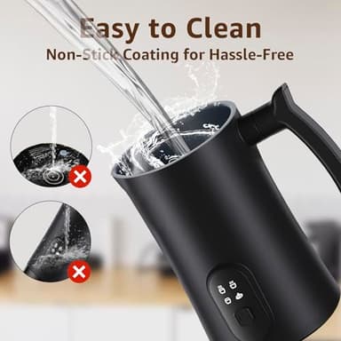 Milk Frother, 4 in 1 Electric Milk Steamer,11.8oz/350ml Automatic Warm and Cold Foam frother for Coffee, Latte, Macchiato, Cappuccino, Hot Chocolate - Image 6