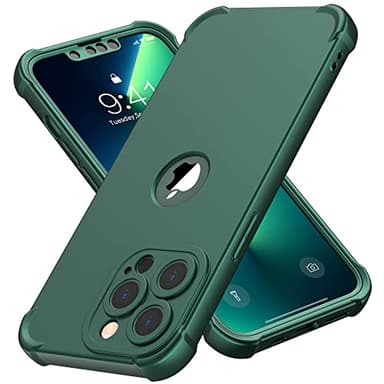 ORETECH for iPhone 13 Pro Max Case, with [2 x Screen Protectors] [15 Ft Military Grade Drop Test] [Camera Protection] 360° Shockproof Slim Thin Phone Case for iPhone 13 Pro Max Cover 6.7" - Green - Image 1