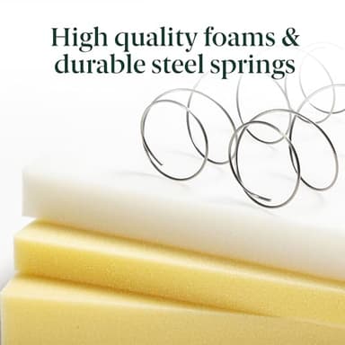 ZINUS 10 Inch Foam and Spring Hybrid Mattress [New Version], Full, Fiberglass Free, Medium Firmness, Durable Support, Certified Safe Foams & Fabric, Mattress in A Box - Image 8