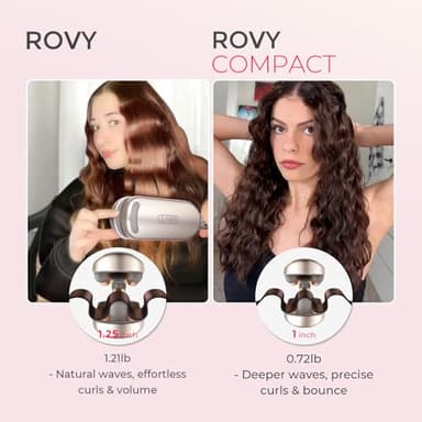 Curling Iron Hair Crimper Waver - TYMO ROVY Beach Waves Curling Wand, Ionic Deep Waver Hair Curler Tool with Ceramic 3 Barrel for Women, Dual Voltage, Anti-Scald, Easy to Use, Elegant Gold, 1 Inch - Image 3