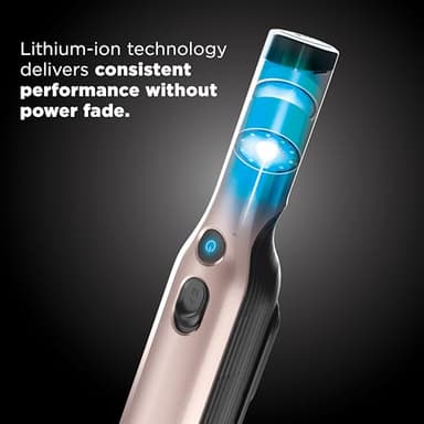 Shark WANDVAC Cordless Hand Vac, Lightweight, Portable at 1.4 lbs., Powerful Suction, Charging Dock, One-Touch Empty for Car & Home, Multi-Surface Pet Tool & Duster Crevice Tool, Rose Gold, WV201RGBRN - Image 8