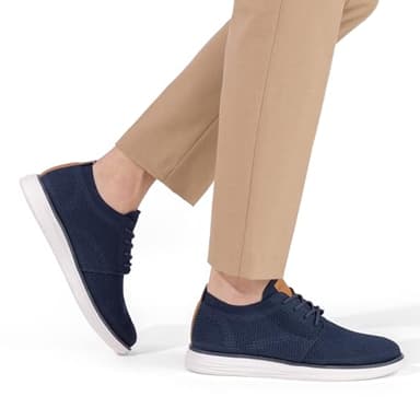 Bruno Marc Men's CoolFlex Breeze Mesh Sneakers Oxfords Lace-Up Lightweight Casual Walking Shoes,Size 8.5,01 Dark/Blue,Grand - Image 8