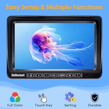 Wireless RV Backup Camera 7-inch for Trailer: Easy Setup Solar RV Rear View Camera with Recording - 4 Channels Strong Magnetic HD 1080P Long-Battery Life for Camper, Truck, Fifth Wheel - Image 8