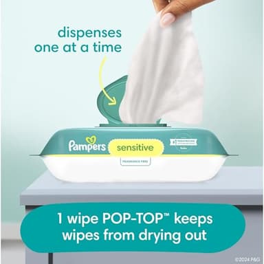 Diapers Size 5, 128 Count and Baby Wipes - Pampers Pull On Cruisers 360° Fit Baby Diapers with Stretchy Waistband, ONE MONTH SUPPLY with Sensitive Wipes, 6X Pop-Tops, 336 Count (Packaging May Vary) - Image 10