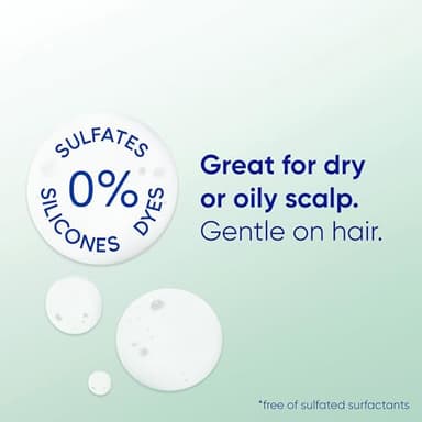 Head & Shoulders BARE Dandruff Shampoo Twin Pack, Soothing Hydration, Sulfate-Free, Silicone-Free, Dye-Free, Eco-Friendly Bottles, Safe for All Hair Types, 13.5 Fl Oz Each (Set of 2) - Image 6