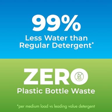 ARM & HAMMER Power Sheets Laundry Detergent, Fragrance Free, Dermatologist Tested Concentrated Laundry Detergent Sheets, 50 Count, up to 100 Small Loads - Image 4