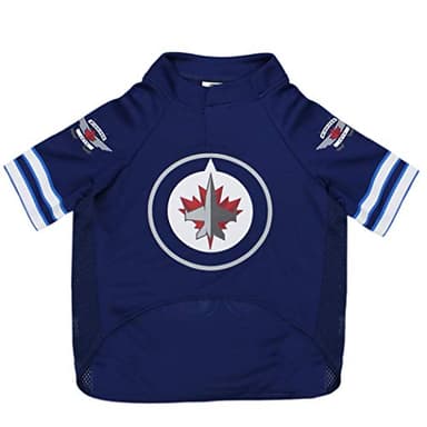 NHL Winnipeg Jets Jersey for Dogs & Cats, Small. - Let Your Pet Be A Real NHL Fan! - Image 2