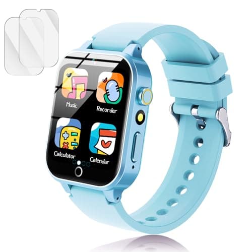 Luyiilo Smart Watch for Kids, with 26 Puzzle Games, Touch Screen, HD Camera, Alarm Clock, Toys for Ages 4-12 Years Old.Birthday Gift for Boys Girls (Soft Blue) - Image 1