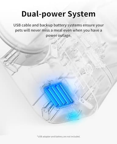 PETKIT Automatic Cat Feeder, 2.4G WiFi Automatic Dog Feeder, App Control Pet Food Dispenser with Triple Fresh-Lock System, Up to 10 Meals Per Day, Schedule Feeding, Food Shortage Alert, 3L Capacity - Image 5
