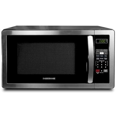 Farberware FMWO11AHTBKB 1.1 Cu. Ft. Stainless Steel Countertop Microwave Oven - Image 1