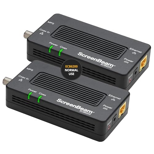 ScreenBeam Bonded MoCA 2.0 Network Adapter for High Speed Internet, Ethernet Over Coax - Starter Kit (Model: ECB6200K02) - Image 1
