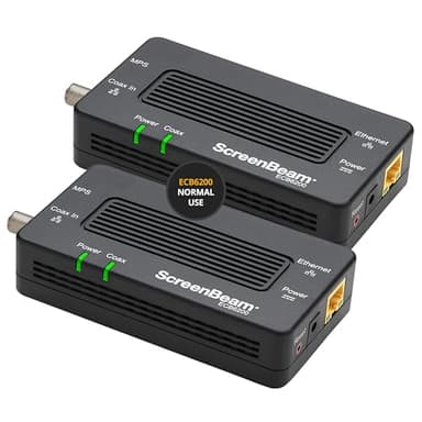 ScreenBeam Bonded MoCA 2.0 Network Adapter for High Speed Internet, Ethernet Over Coax - Starter Kit (Model: ECB6200K02) - Image 1