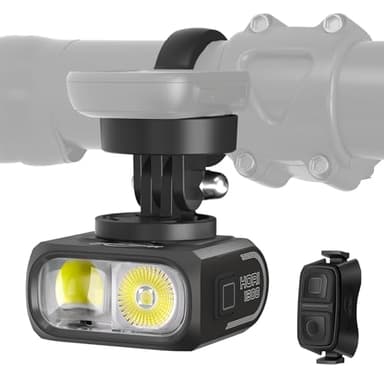 Magicshine Hori 1300 Bike Lights for Night Riding, High and Low Beam, USB-C Rechargeable Bike Headlight, IPX 6 Waterproof Bike Front Light for Road Urban Cyclists-1300 lumens - Image 1