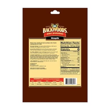 LEM Products Backwoods Mesquite Jerky Seasoning, Ideal for Wild Game and Domestic Meat, Seasons Up to 25 Pounds of Meat, 18.3 Ounce Packet with Pre-Measured Cure Packet Included - Image 2