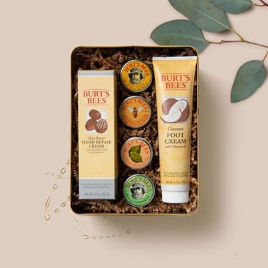 Burt's Bees Gifts Ideas - Classics Set, 6 Products in Giftable Tin – Cuticle Cream, Hand Salve, Lip Balm, Res-Q Ointment, Hand Repair and Foot Cream - Image 8