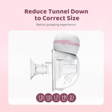 Nursi Luna Flange Inserts 8PCS 21mm for 24mm Flange/Shield of Most Pumps, Flange Sizing Kit Silicone Flange Insert, Breastfeeding Essentials Kit for New Moms - Image 4