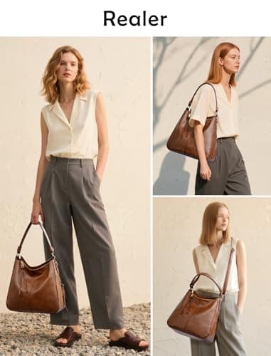 Handbags for Women Large Designer Ladies Hobo bag Bucket Purse Faux Leather - Image 3