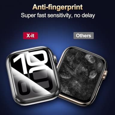 X-it for Apple Watch Series 11/10 42mm Screen Protector [Automatic Align Tech] Self-Healing,Flexible HD Transparent,Anti-Scratch,Bubble Free,Waterproof,Touch Sensitive [Non-Glass] 2 Packs - Image 4