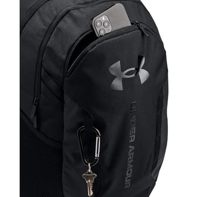 Under Armour Unisex-Adult Hustle 6.0 Backpack, (003) Black/Black/Black, One Size Fits Most - Image 3