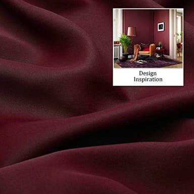 DUALIFE Burgundy Blackout Curtain Panels for Bedroom 96 Inches Long Burgundy Red Solid Thermal Insulated Window Curtain Panels with Grommet for Living Room 42X96 Inch Length - Image 4