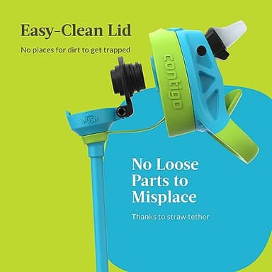 Contigo Kids 20oz 2-Pack Aubrey Water Bottles with Cleanable Silicone Straw Spill-Proof Lid Dishwasher Safe Blue Raspberry/Cool Lime & Blueberry/Juniper BPA-free - Image 6