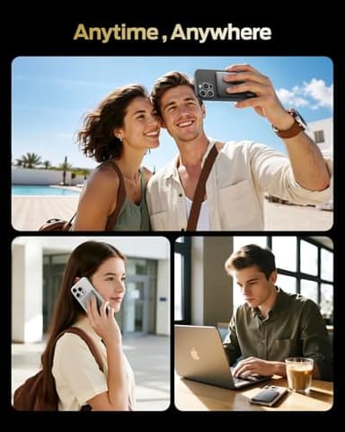 MOVE SPEED 0.3'' Ultra Slim MagSafe Portable Charger, 5000mAh Magsafe Battery Pack iPhone 17 Air Accessories, Magnetic Power Bank with USB C Port for iPhone 17 Pro Max Air/16/15/14/13/12, Glacier Gray - Image 8