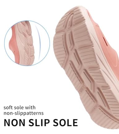 ARCHSUPPORT Unisex Adult Recovery Slides, Women and Men’s Plantar Fasciitis Thick Cushion Sandals with Arch Support, Orthotic Athletic Comfortable Slippers for Indoor Outdoor pink - Image 4