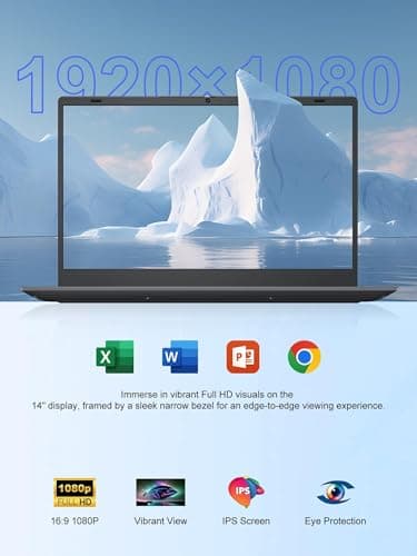 Zrasu Laptop, N4020 Processor Laptop Computer with 8GB RAM, 512GB SSD, 14 inch FHD IPS Display, Dual-Band WiFi 5, BT 5.0, Gigabit Ethernet, Win 11 Laptops for Student Home - Image 7