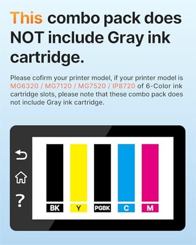E-Z Ink Compatible Ink Cartridges Replacement for Canon 250 251 XL PGI-250XL CLI-251XL to use with PIXMA MX922 MX920 IX6820 MG5520 MG7520 IP8720 MG6620 MG6320 MG7120 (15 Pack) - Image 7