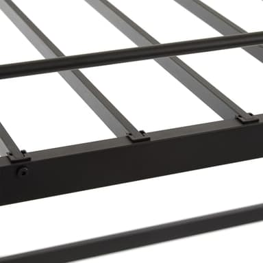 VINGLI Full Size Loft Bed Kids Loft with 2 Stairs Design,Space-Saving Double Bed for Teens, Adults, Heavy Duty Metal Square Slat, No Box Spring Needed,Black - Image 8