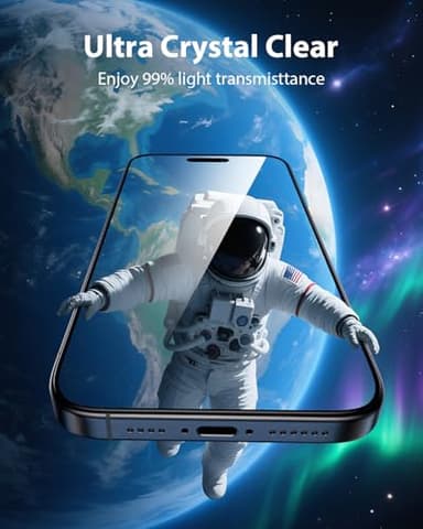 Mkeke 3 Pack Screen Protector for iPhone 16 Pro Max 6.9", [9H+ Tempered Glass] [Military-Grade Drop Protection][Easy Installation Frame] HD Clear, Anti-Scratch, Bubble Free - Image 5