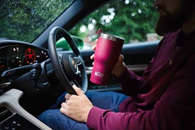 Beast 20 oz Tumbler Stainless Steel Vacuum Insulated Coffee Ice Cup Double Wall Travel Flask (Cranberry Red) - Image 3