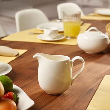 Villeroy & Boch New Cottage Basic Collection Milk/Cream Pitcher, Premium Porcelain, Made in Germany, 10 oz Capacity, Rich, Creamy White - Image 2