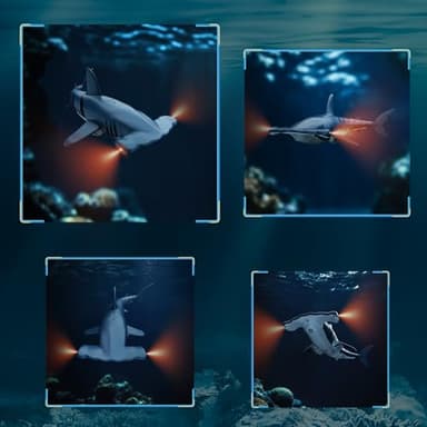 fygurso Remote Control Shark Toys High Simulation,Water Toys for Kids, High Simulation Shark for Pool & Bath, Ideal Gifts for Boys Ages 6+(Blue) - Image 5