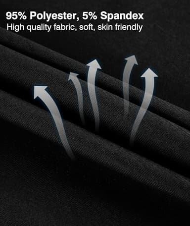 ZITY Mens Golf Shirt Short Sleeve Sport Moisture Wicking Performance Print Golf Polo Shirts for Men Collared Casual T-Shirt Red White Black Medium - Image 5