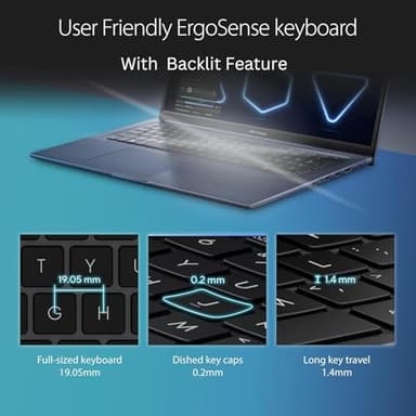 ASUS New 17.3" Vivobook | Intel Core i3-1215U 6-core Processor | 40GB RAM | 1TB SSD | FHD Display | Backlit Keyboard | Fingerprint Reader | Windows 11 Pro (Renewed) - Image 5