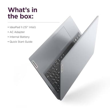 Lenovo IdeaPad 15.6" HD Laptop (12GB RAM, 512GB PCIe SSD, 1-Year Microsoft Office 365, Intel Celeron N4500) for Business, Students, Home, Numeric Keypad, Webcam, Wi-Fi 6, HDMI, Win 11 Home in S Mode - Image 9