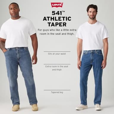 Levi's Men's 541 Athletic Fit Jeans (Also Available in Big & Tall), Walter-Stretch, 34W x 34L - Image 5