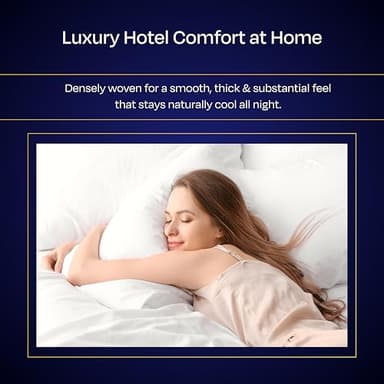 California Design Den Split King Sheets Sets for Adjustable Bed - Luxury 1000 Thread Count Sateen, Thick and Natural 100% Cotton Bed Sheets, Deep Pockets, Soft and Durable Bedding Set - White - Image 6