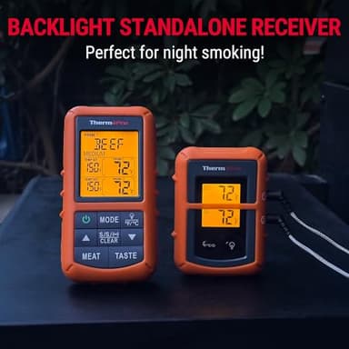 ThermoPro TP20 500FT Wireless Meat Thermometer with Dual Meat Probe, Digital Cooking Food Meat Thermometer Wireless for Smoker BBQ Grill Thermometer Beef Steak Fish Turkey Thermometer - Image 9
