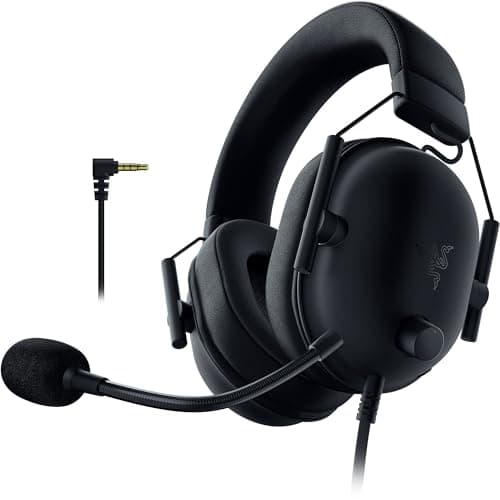 Razer BlackShark V2 X PlayStation Gaming Headset: 50mm Drivers - Cardioid Mic - Lightweight - for PS5, Xbox Series X, PC, Switch via 3.5 mm Audio Jack - Black (Renewed) - Image 1