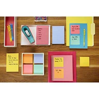 Post-it Super Sticky Notes, 3x3 in, 6 Pads/Pack, 90 Sheets/Pad, Amazon Exclusive Bright Color Collection, Aqua Splash, Acid Lime, Tropical Pink, Sunnyside, Guava and Iris Infusion - Image 16