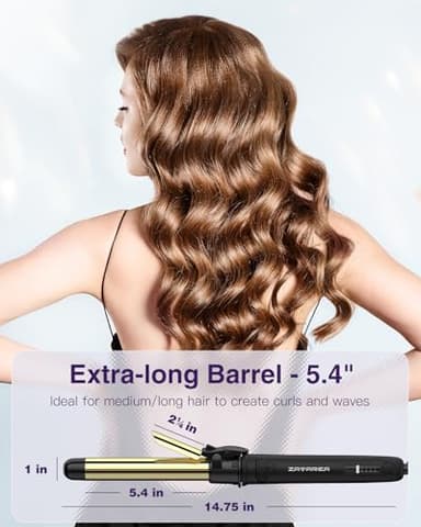 Rotating Curling Iron 1 Inch for All Hair Types-Rapid Heating Automatic Curling Iron Self Curling Wand-Dual Voltage Auto Rotating Hair Curler for Curls and Waves - Image 5