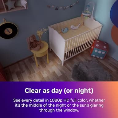 Roku Indoor Camera - Home Security - 1-Pack - Wired Security Camera & Pet Monitor with 1080p HD Color Night Vision, Works with Alexa & Google, Motion & Sound Detection, WDR & WiFi 6 - Image 4