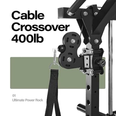 Major Fitness Drone2 Smith△ Machine – All-in-One Home Gym Squat Rack with Weight Bar, Dual LAT Pull-Down Systems & Cable Crossover Machine for Full-Body Workouts - Image 2