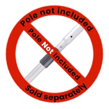 Sepetrel Pool Skimmer Net - Professional Heavy Duty Reinforced Frame Nylon Flat Leaf Rake Net,for Spa Pond Swimming Pool, Cleaning Supplies and Accessories, (Pole Not Included) - Image 3